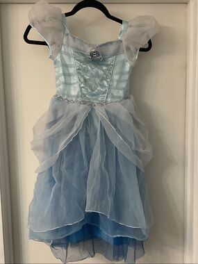 Disney Light Blue Cinderella Tulle Princess Costume Dress